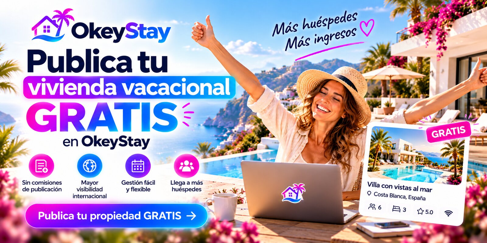 OkeyStay portal de alojamiento vacacional